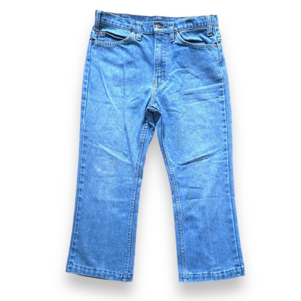 Vintage 70s/80s JCPenney Plain Pockets Cropped Blue Jeans Women’s‎ Size Large